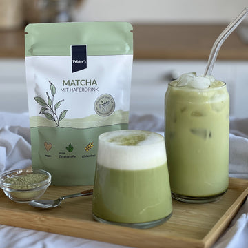 Matcha mit Haferdrink Glow