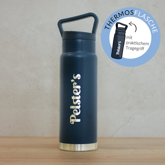 Thermosflasche mit Tragegriff