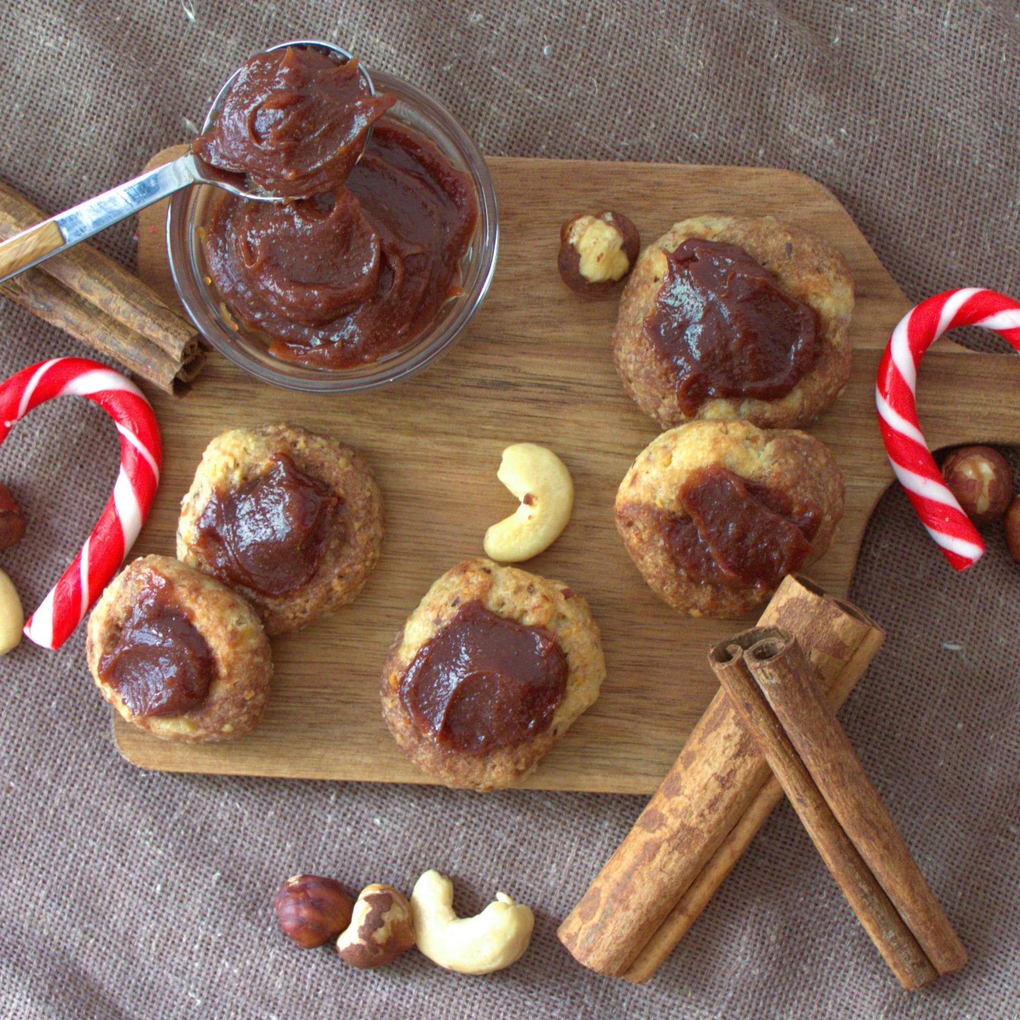 Engelsaugen - Weihnachtsplätzchen mit Pelster's Nusscreme
