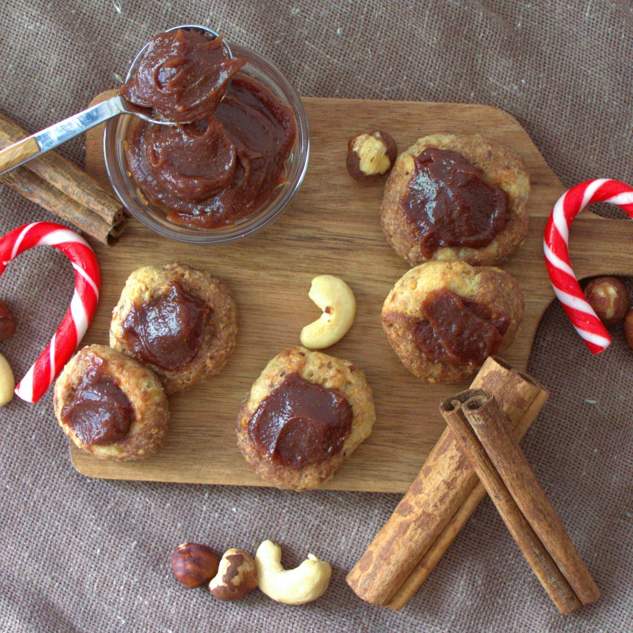 Engelsaugen - Weihnachtsplätzchen mit Pelster's Nusscreme
