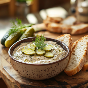 Sonnenblumenkern-Aufstrich mit Gurke und Dill