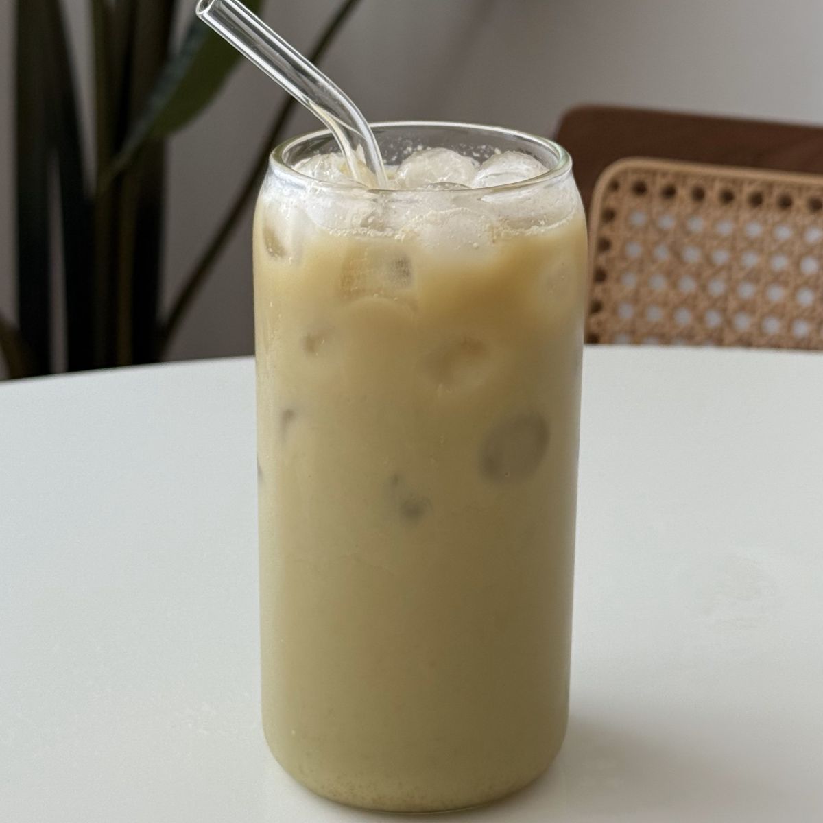 Iced Earl Grey Oat Milk Matcha