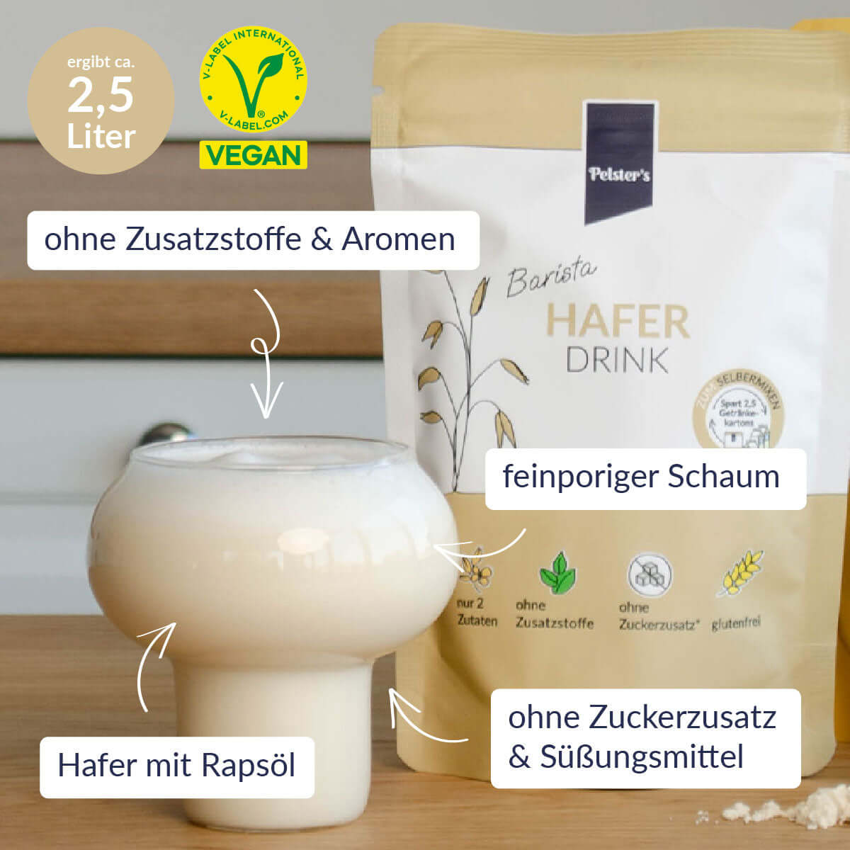 Barista Haferdrink mit USPs 