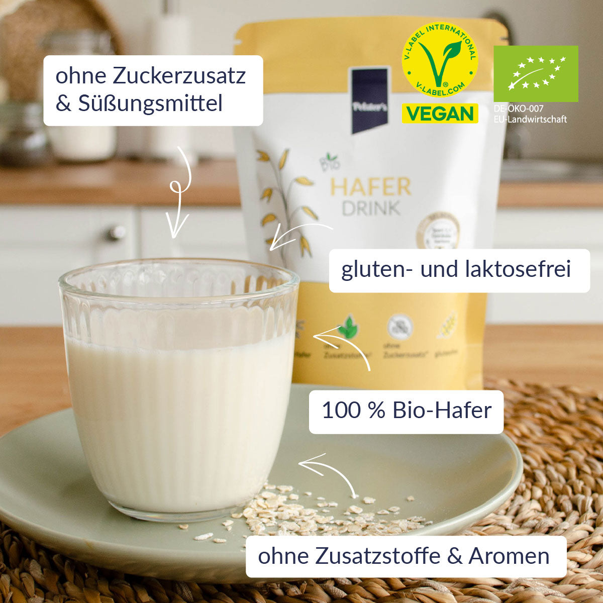 Bio Haferdrink mit USPs