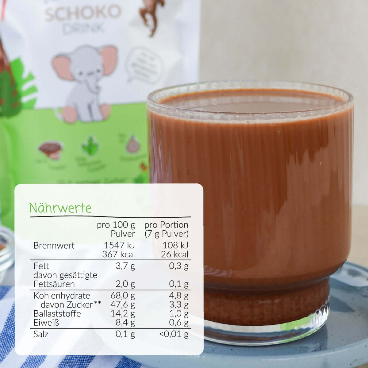 Bio Schokodrink Nährwerte 