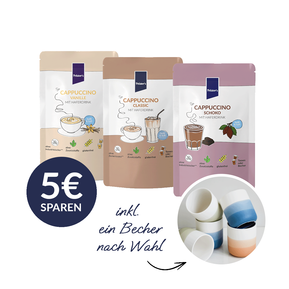 Cappuccino Liebe + Becher