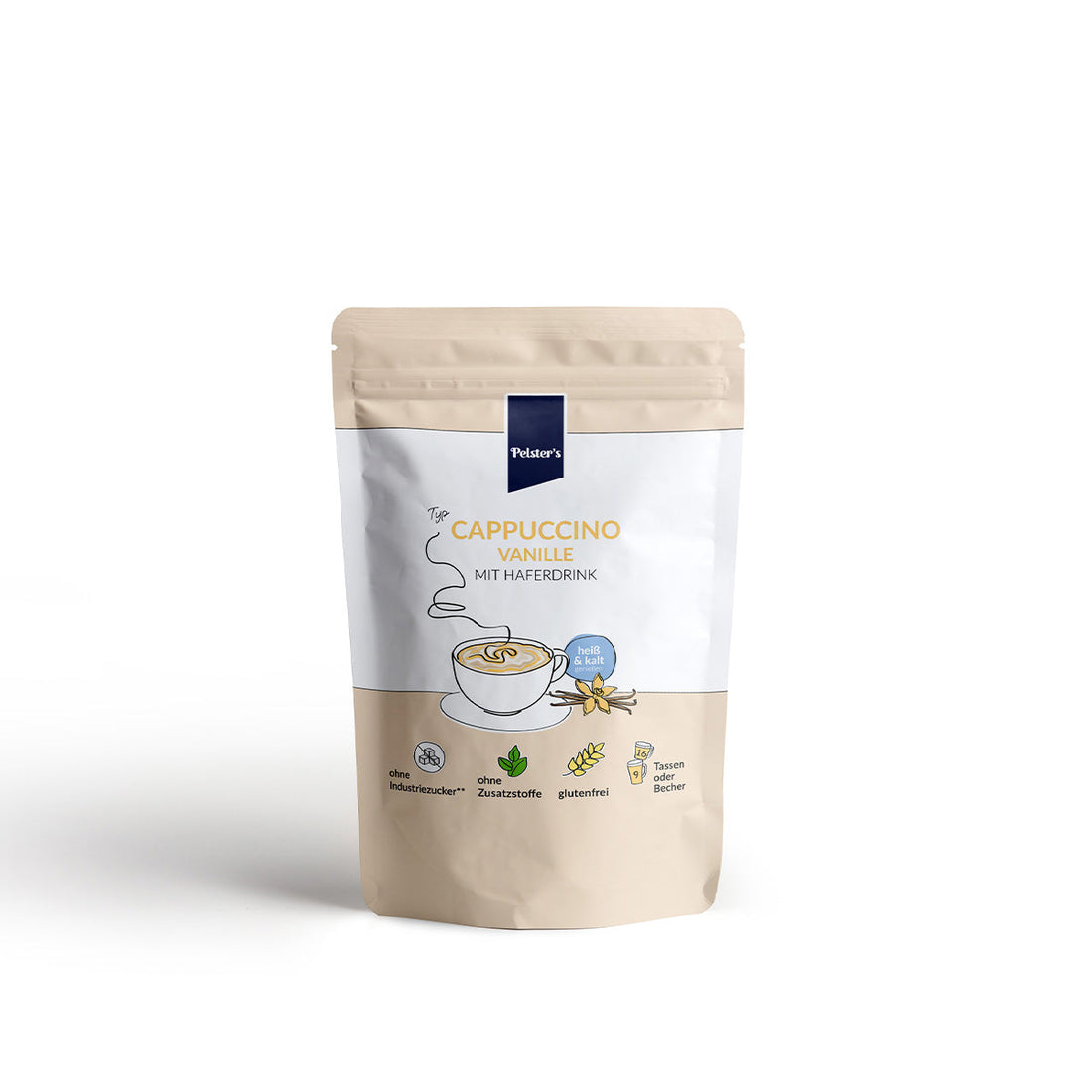 ‍Cappuccino Vanille mit Haferdrink (gratis)