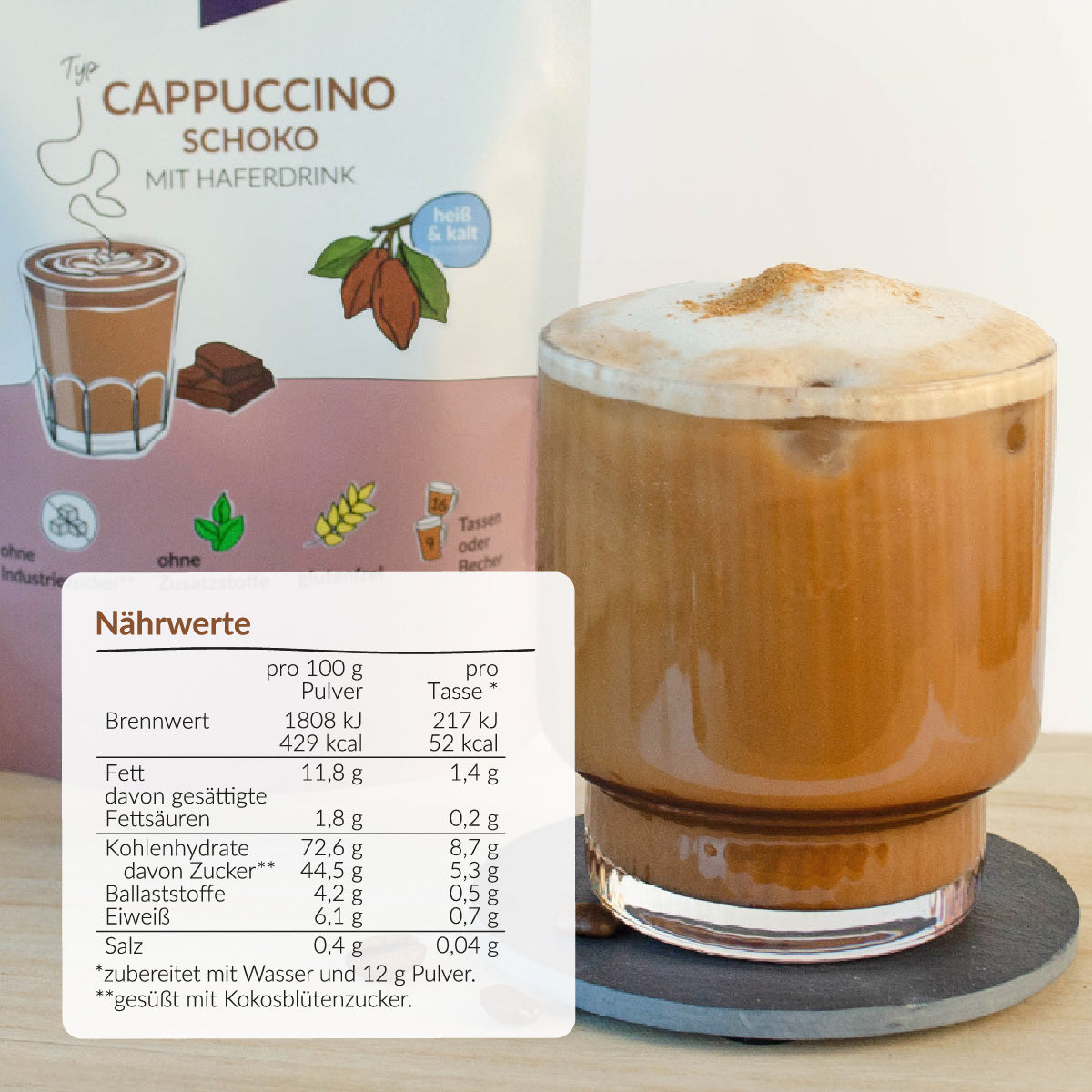 Cappuccino Schoko Nährwerte 