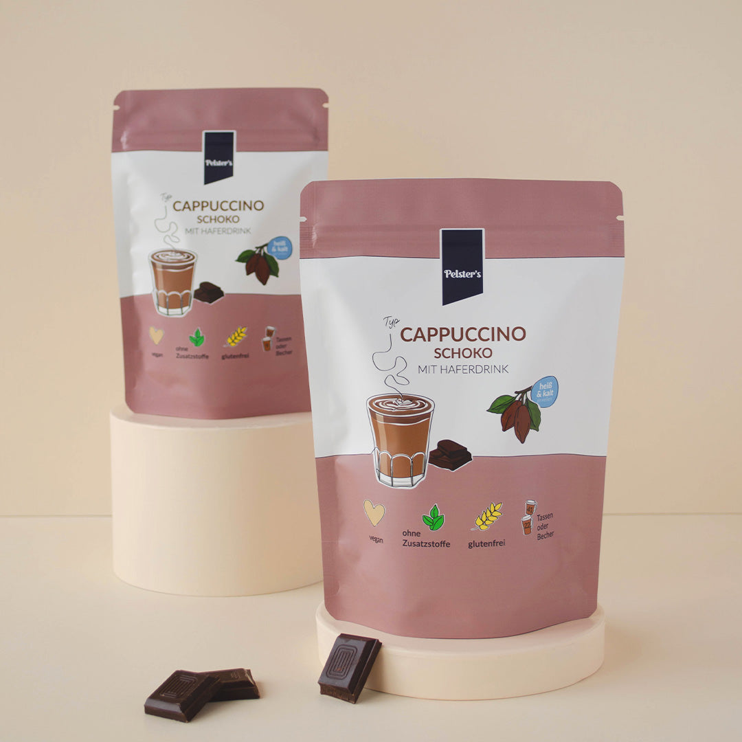 Cappuccino Schoko mit Haferdrink 