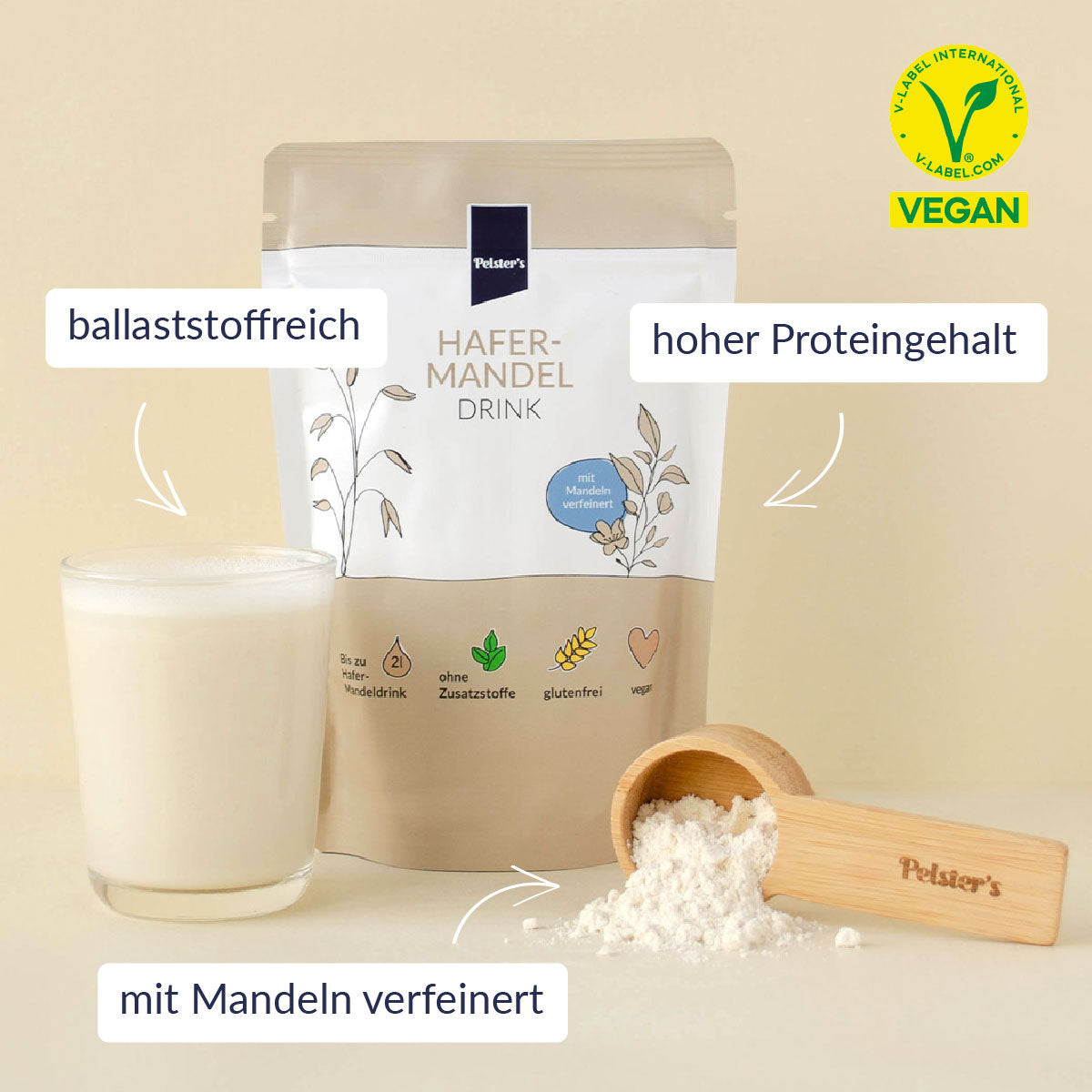 Hafermandeldrink mit USPs