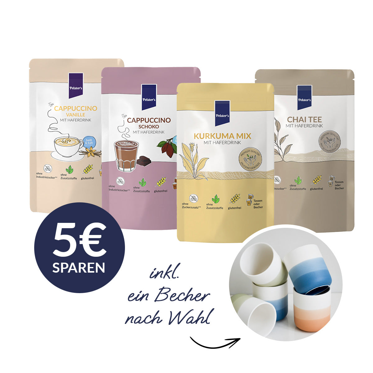 Latte Favoriten + Becher