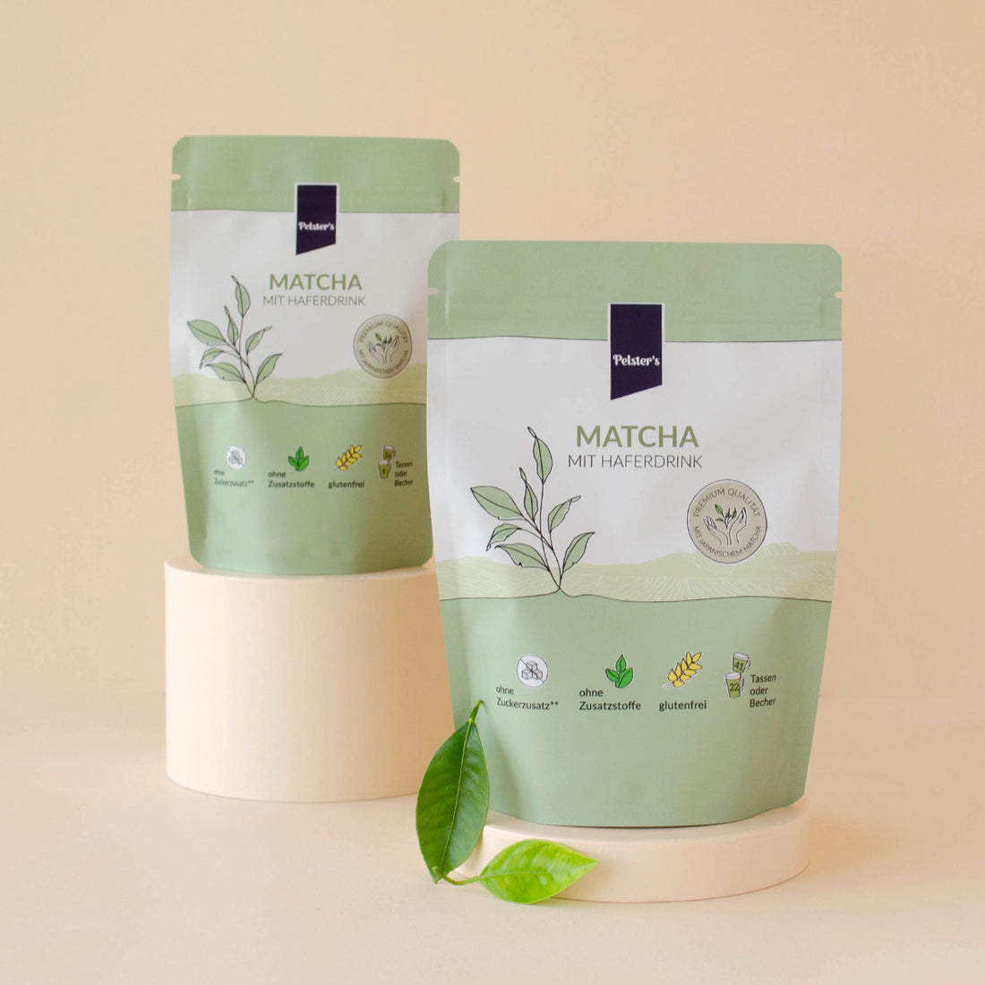 Matcha mit Haferdrink 