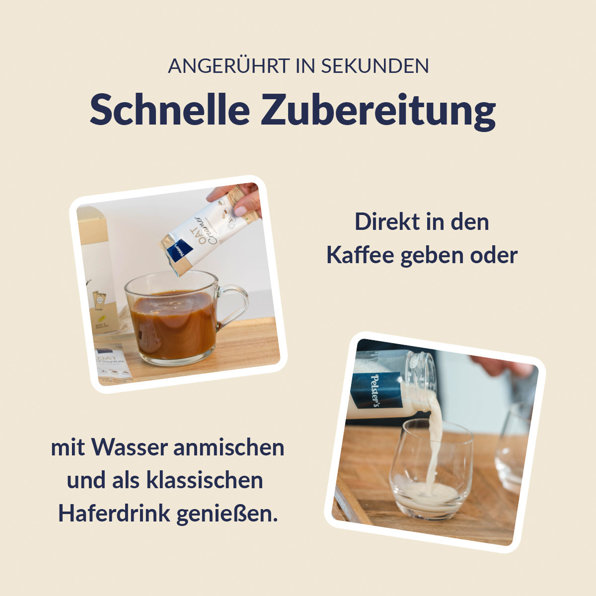 Oat Creamer Zubereitung wird erklärt 