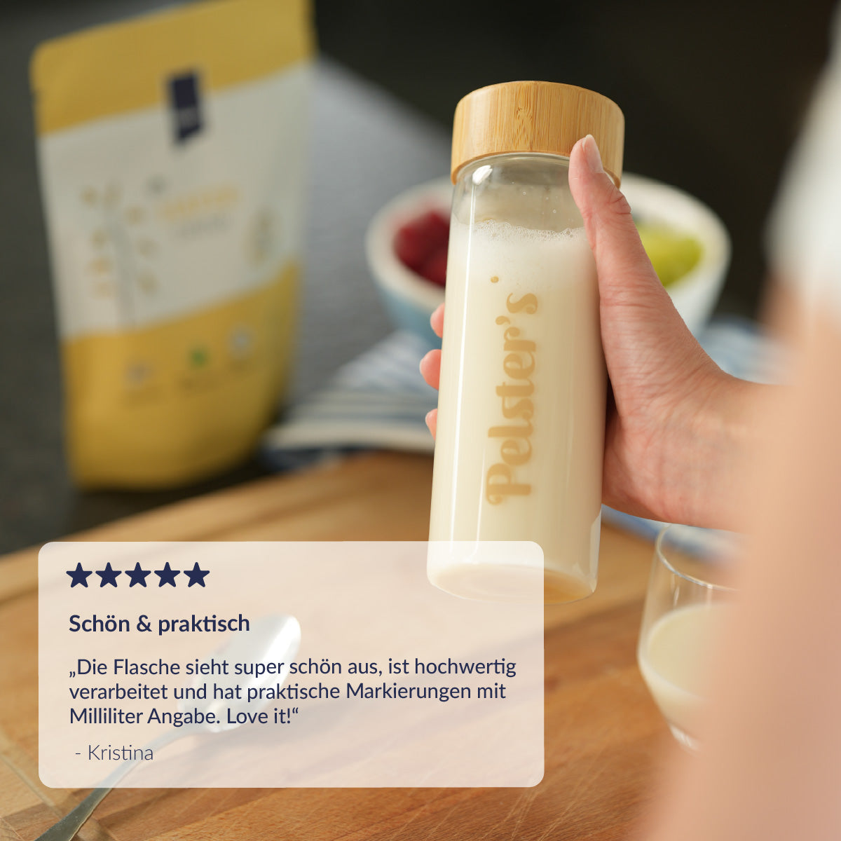 Pelster's Glasshaker und ein positiver Kommentar 