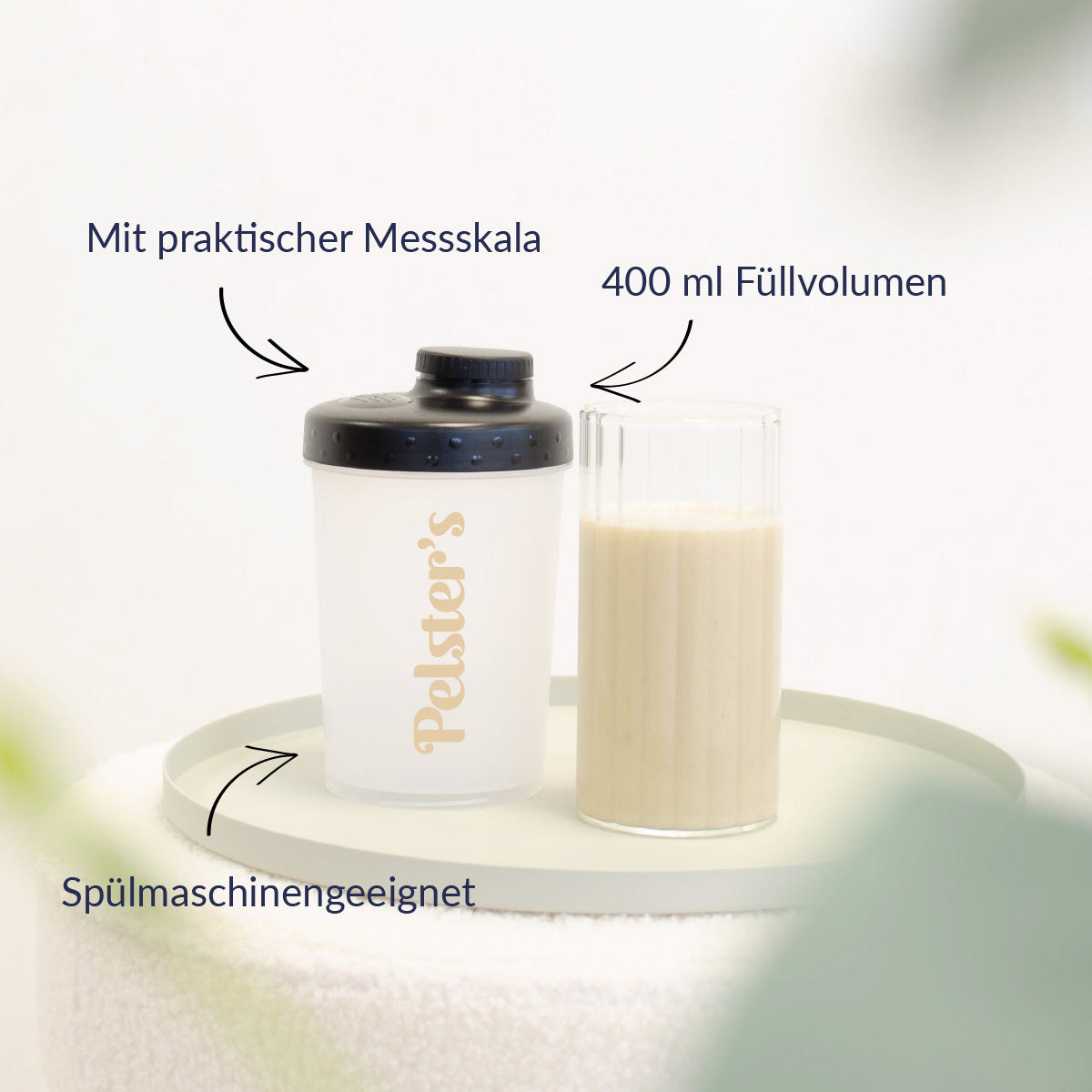 Mini Pelster's Proteinshaker mit USPs