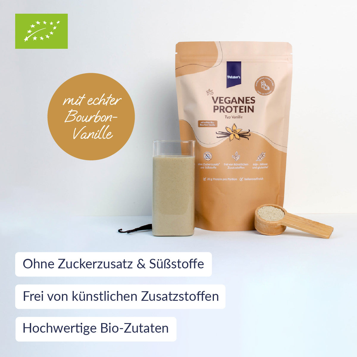 Veganes Proteinpulver Schoko mit USPs