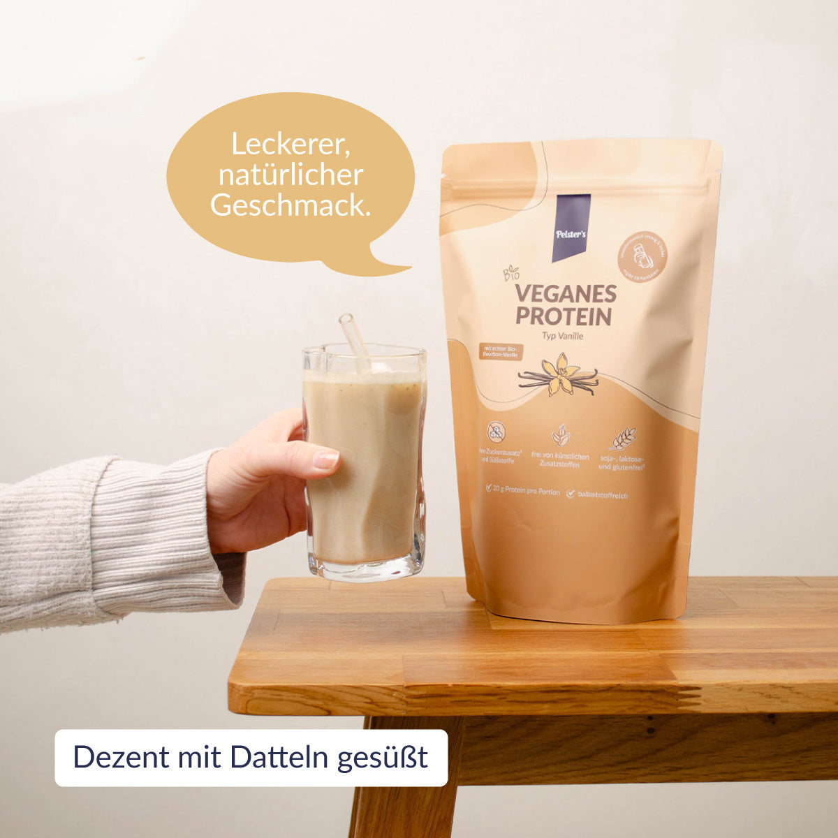 Veganes Proteinpulver Vanille mit USPs