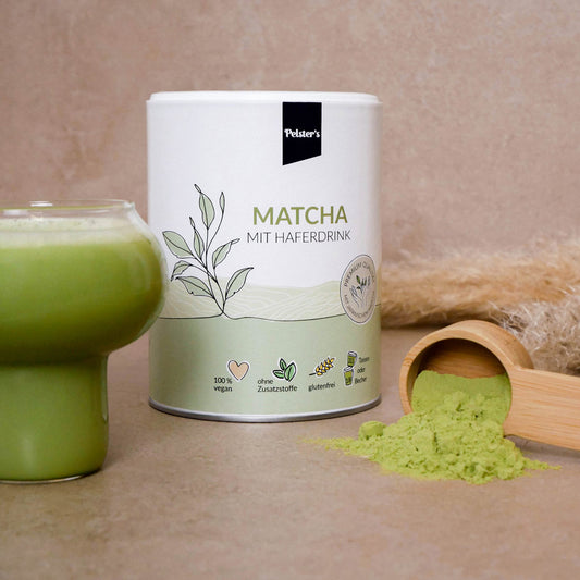 Matcha with oat drink