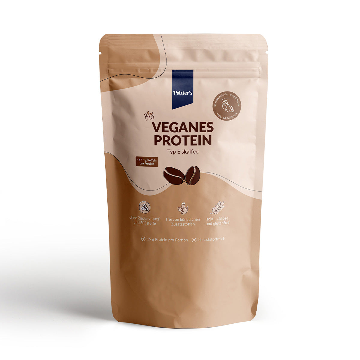 pelsters Veganes Protein typ Eiskaffee