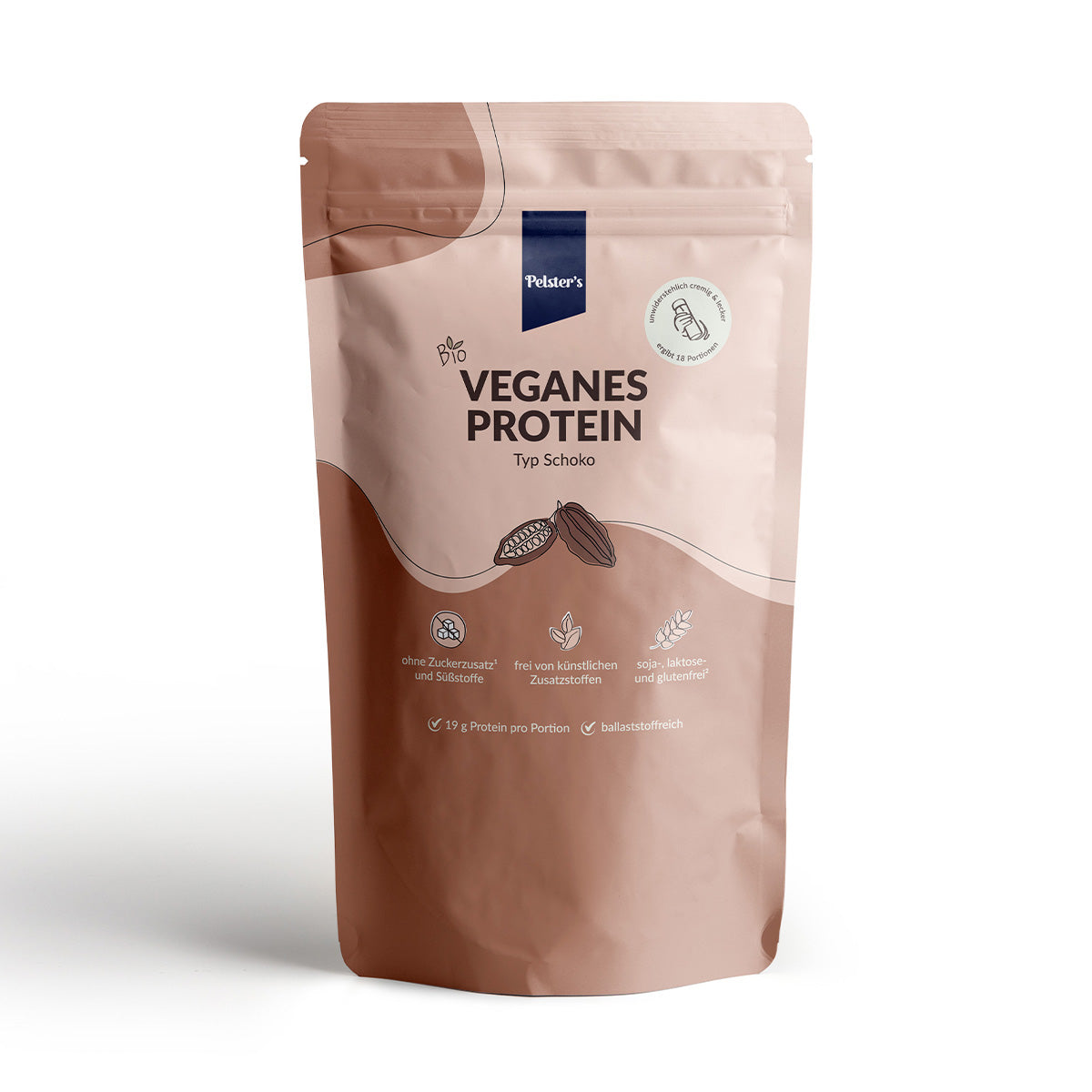 pelsters Veganes Protein typ Schoko