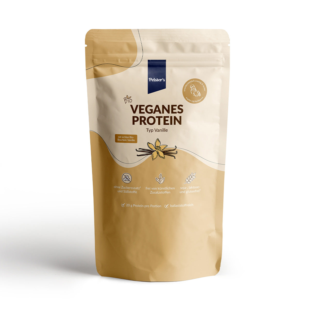 pelsters Veganes Protein typ vanille